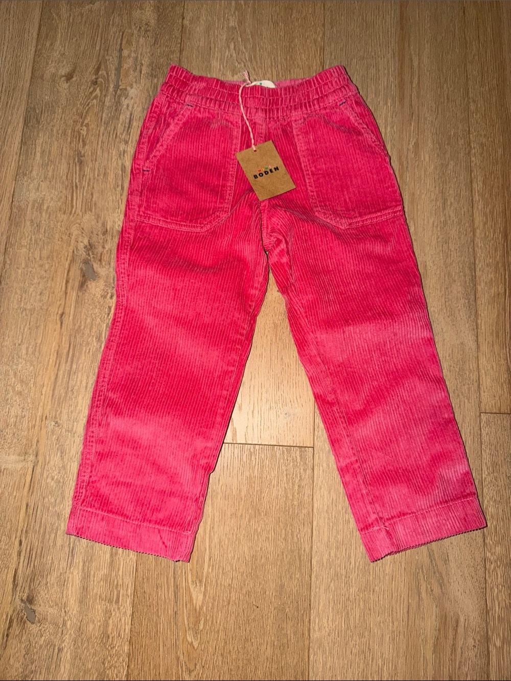 Boden Girls Bright Pink Corduroy Pants NWT
